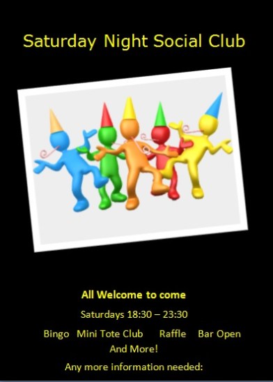 This is a poster for the Social Club.